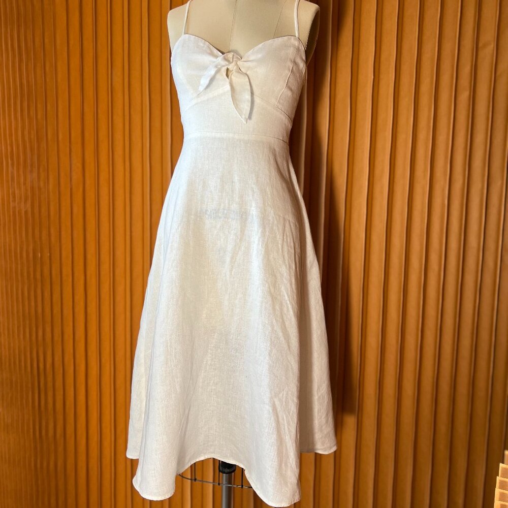 Reformation White Midi Dress